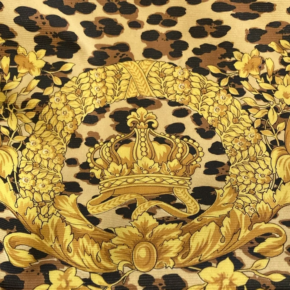Versace Gianni Versace Leopard/Barocco Gold Crown Bag/Tote Vintage & Rare EUC